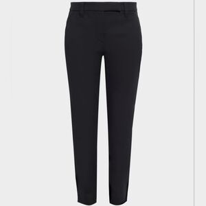 Brunello Cucinelli NWT Black Cotton Slim-Fit Cropped Trousers - Size 12